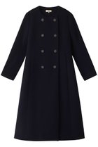 【エムダブリュー/MW】のSOFT WOOL ノーカラーダブルブレストコート ダークネイビー|ID: prp329100004088152 ipo3291000000036227098