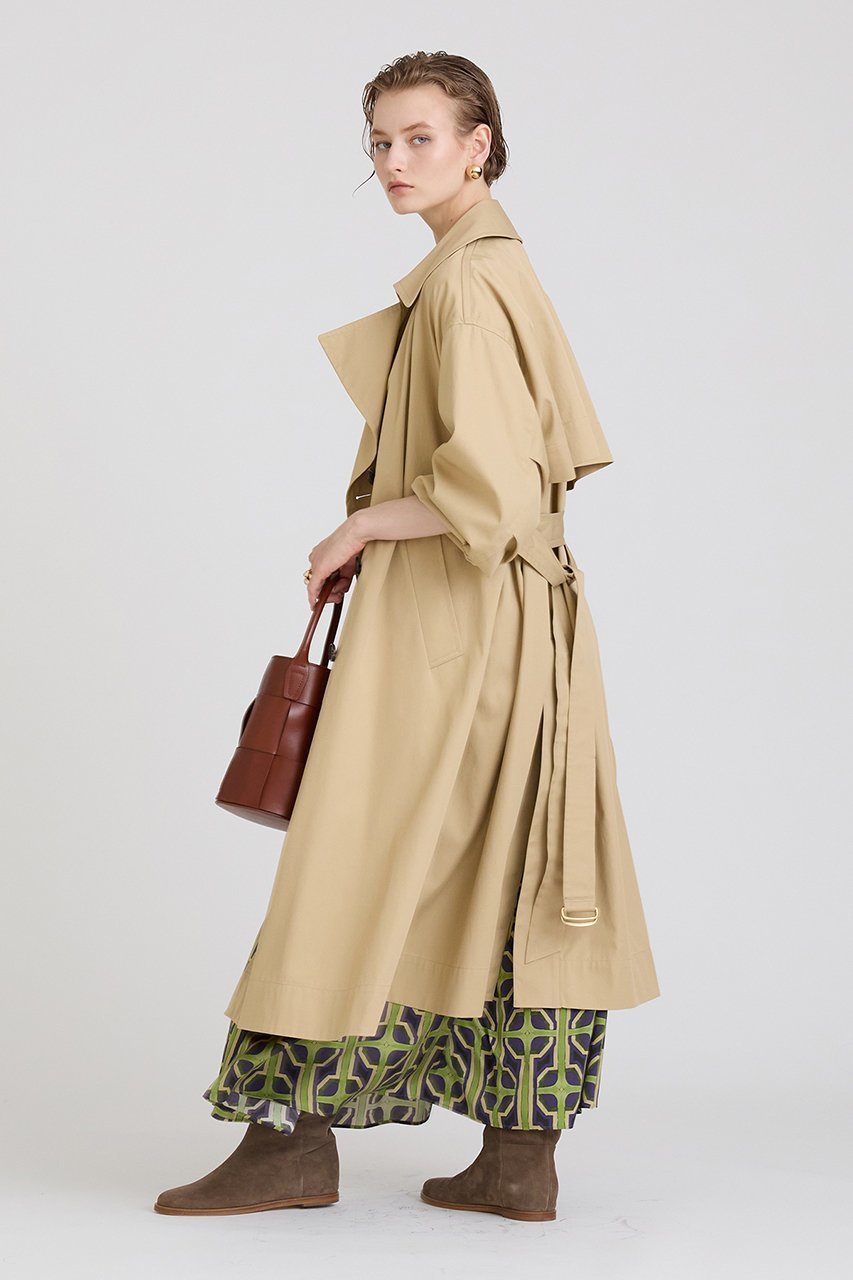 【ハウス オブ ロータス/HOUSE OF LOTUS】のニドムバイオチノボリュームスリーブコート 人気、トレンドファッション・服の通販 founy(ファニー) 　ファッション　Fashion　レディースファッション　Fashion for Women　アウター　Coat / Outerwear Collection　コート・ロングコート・ピーコート　Long Coats, Peacoats & More　なめらか　Smooth, Silky Texture　スーピマ　Supima, Premium Cotton　ツイル　Twist, Twisted Detail　ミリタリー　Military, Army Style　ロング　Long, Long-Length　今季　This Season, Current Season　other-8|ID: prp329100004088154 ipo3291000000035610870