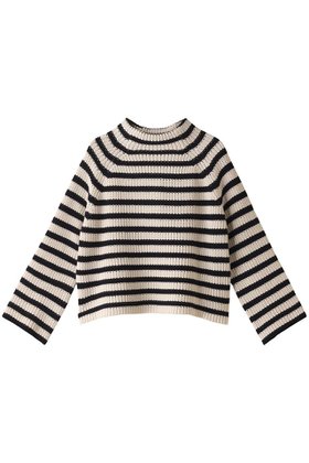 【デミーリー/DEMYLEE】のFENNA STRIPE オーガニックコットン モックネック クロップドニットプルオーバー 人気、トレンドファッション・服の通販 founy(ファニー) ファッション Fashion レディースファッション WOMEN トップス・カットソー Tops/Tshirt ニット Knit Tops プルオーバー Pullover クロップド Cropped ストライプ Stripe ボトム Bottom モックネック Mock Neck 人気 Popularity |ID:prp329100004088166