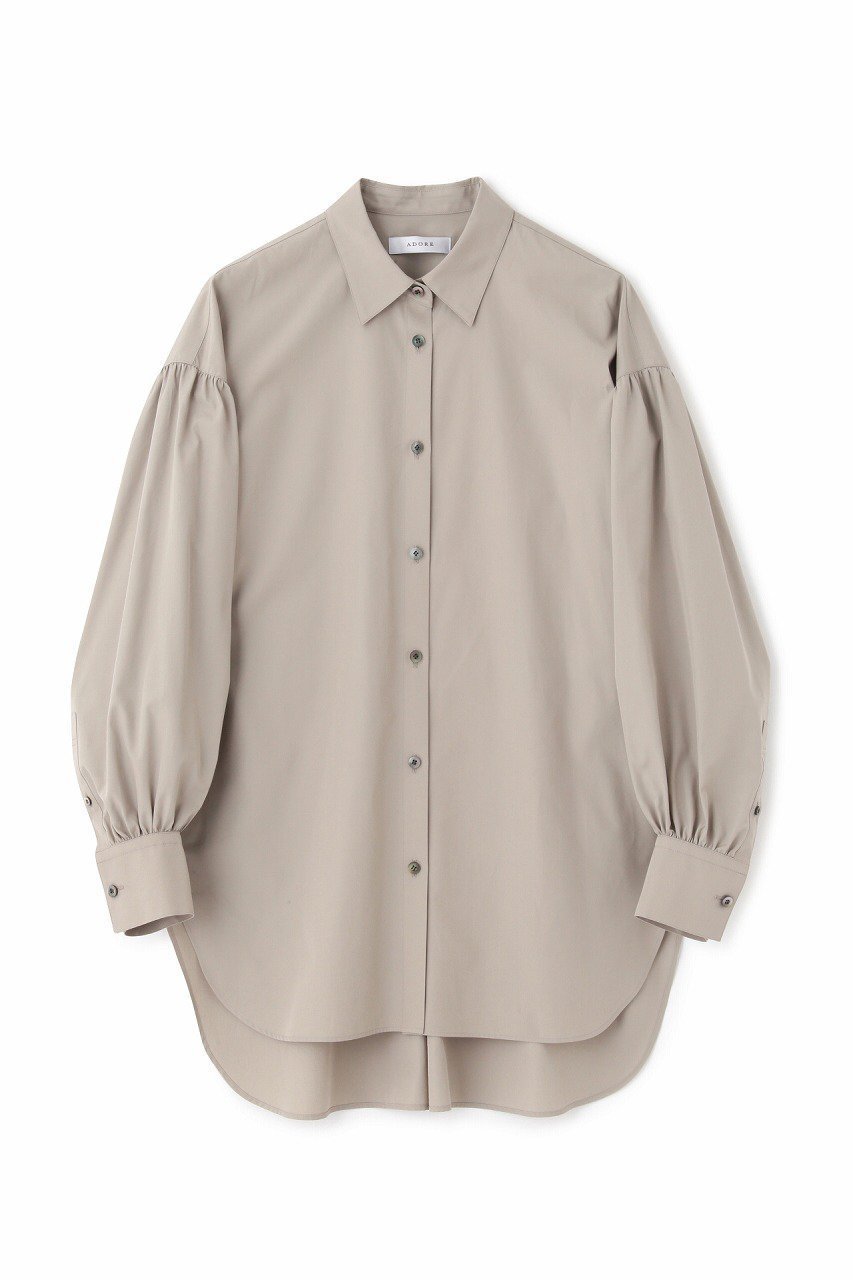 【アドーア/ADORE】のTHOMAS MASON Coブロードブラウス インテリア・キッズ・メンズ・レディースファッション・服の通販 founy(ファニー) 　ファッション　Fashion　レディースファッション　Fashion for Women　トップス・カットソー　Cut & Sew Tops　シャツ・ブラウス・オフィスカジュアル　Elegant Blouses & Button-Ups　2024年　2024　2024-2025秋冬・A/W　Autumn/Winter 2024–25 AW24–25　イタリア　Italy　スリーブ　Sleeve, Long Sleeve / Short Sleeve　ブロード　Broadcloth, Fine Cotton　ロング　Long, Long-Length　定番　Standard, Basic Item　グレー|ID: prp329100004088185 ipo3291000000032900263
