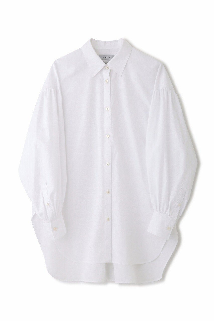 【アドーア/ADORE】のTHOMAS MASON Coブロードブラウス インテリア・キッズ・メンズ・レディースファッション・服の通販 founy(ファニー) 　ファッション　Fashion　レディースファッション　Fashion for Women　トップス・カットソー　Cut & Sew Tops　シャツ・ブラウス・オフィスカジュアル　Elegant Blouses & Button-Ups　2024年　2024　2024-2025秋冬・A/W　Autumn/Winter 2024–25 AW24–25　イタリア　Italy　スリーブ　Sleeve, Long Sleeve / Short Sleeve　ブロード　Broadcloth, Fine Cotton　ロング　Long, Long-Length　定番　Standard, Basic Item　ホワイト|ID: prp329100004088185 ipo3291000000032900266