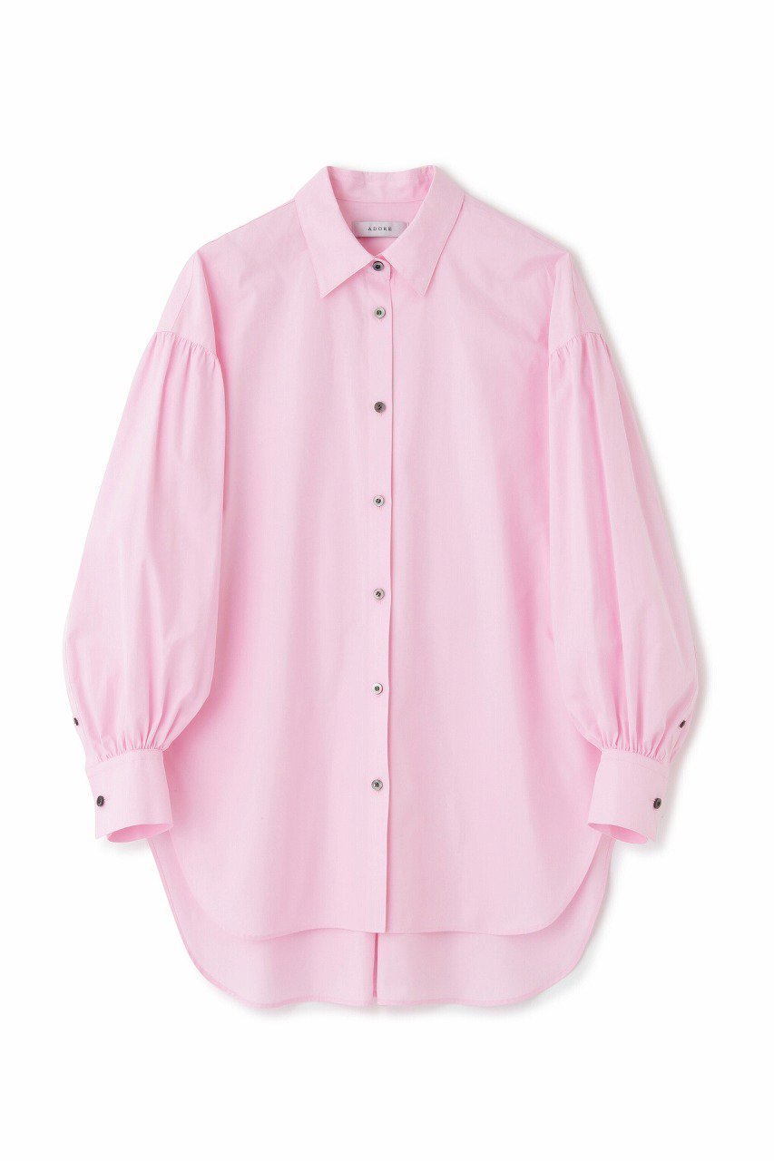 【アドーア/ADORE】のTHOMAS MASON Coブロードブラウス インテリア・キッズ・メンズ・レディースファッション・服の通販 founy(ファニー) 　ファッション　Fashion　レディースファッション　Fashion for Women　トップス・カットソー　Cut & Sew Tops　シャツ・ブラウス・オフィスカジュアル　Elegant Blouses & Button-Ups　2024年　2024　2024-2025秋冬・A/W　Autumn/Winter 2024–25 AW24–25　イタリア　Italy　スリーブ　Sleeve, Long Sleeve / Short Sleeve　ブロード　Broadcloth, Fine Cotton　ロング　Long, Long-Length　定番　Standard, Basic Item　ピンク|ID: prp329100004088185 ipo3291000000032900269