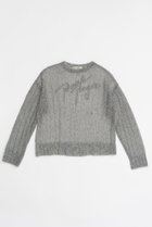 【プランク プロジェクト/PRANK PROJECT】のシアーモヘアロゴニット / Sheer Mohair Logo Knit 人気、トレンドファッション・服の通販 founy(ファニー) ファッション Fashion レディースファッション WOMEN トップス・カットソー Tops/Tshirt ニット Knit Tops プルオーバー Pullover モヘア Mohair thumbnail GRY(グレー)|ID: prp329100004089840 ipo3291000000027695063