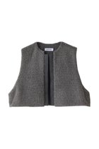 【サクラ/SACRA】のプードルファーショートベスト 人気、トレンドファッション・服の通販 founy(ファニー) ファッション Fashion レディースファッション WOMEN アウター Coat Outerwear ジャケット Jackets A/W・秋冬 Aw・Autumn/Winter・Fw・Fall-Winter コンパクト Compact ショート Short ジャケット Jacket ベスト Vest thumbnail グレー|ID: prp329100004089846 ipo3291000000027695083