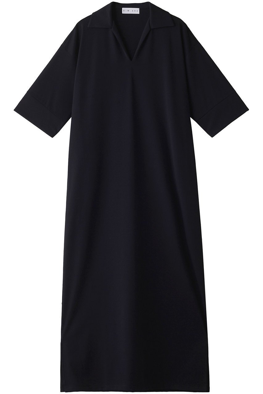 【リムアーク/RIM.ARK】のSporty chic cut dress/ドレス・ワンピース インテリア・キッズ・メンズ・レディースファッション・服の通販 founy(ファニー) 　ファッション　Fashion　レディースファッション　Fashion for Women　ワンピース　Dresses　フォーマル・パーティードレス・結婚式用ドレス　Elegant & Casual Dresses　チュニック　Tunic Tops & Dresses　コンパクト　Compact, Small Size　チュニック　Tunic, Long Top　ドレス　Dress, One-Piece　ロング　Long, Long-Length　エレガント 上品　Elegant　夏　Summer　ネイビー|ID: prp329100004089848 ipo3291000000032883900