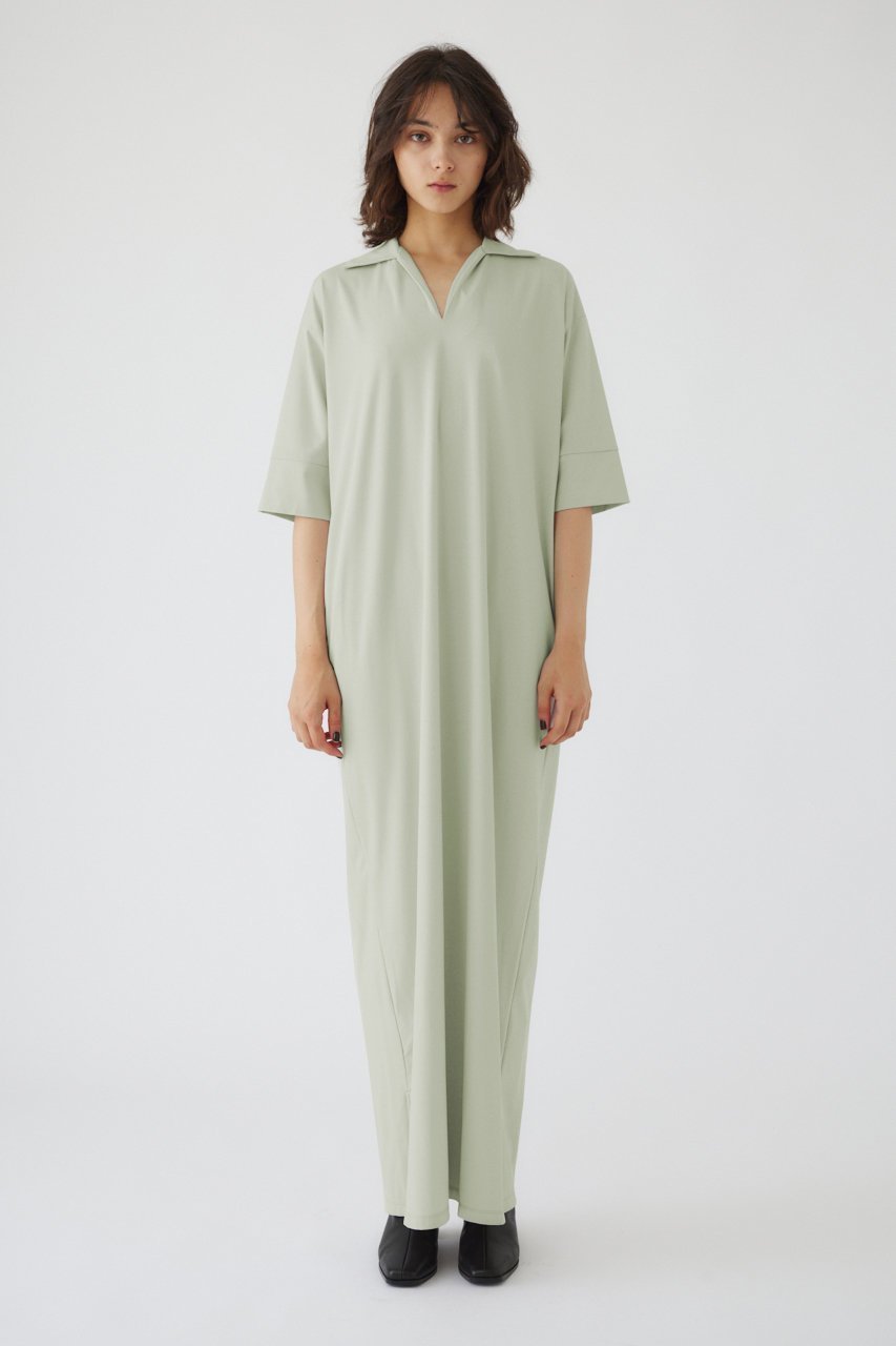 【リムアーク/RIM.ARK】のSporty chic cut dress/ドレス・ワンピース インテリア・キッズ・メンズ・レディースファッション・服の通販 founy(ファニー) 　ファッション　Fashion　レディースファッション　Fashion for Women　ワンピース　Dresses　フォーマル・パーティードレス・結婚式用ドレス　Elegant & Casual Dresses　チュニック　Tunic Tops & Dresses　コンパクト　Compact, Small Size　チュニック　Tunic, Long Top　ドレス　Dress, One-Piece　ロング　Long, Long-Length　エレガント 上品　Elegant　夏　Summer　ライトグリーン|ID: prp329100004089848 ipo3291000000032883903