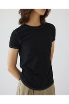 【リムアーク/RIM.ARK】のColor changing stitch T/SH/Tシャツ 人気、トレンドファッション・服の通販 founy(ファニー) ファッション Fashion レディースファッション WOMEN トップス・カットソー Tops/Tshirt シャツ/ブラウス Shirts/Blouses ロング / Tシャツ T-Shirts カットソー Cut and Sewn カットソー Cut And Sew コンパクト Compact ショート Short スリーブ Sleeve ベーシック Basic モダン Modern ワーク Work thumbnail ブラック|ID: prp329100004089849 ipo3291000000027695094