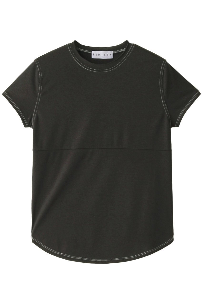 【リムアーク/RIM.ARK】のColor changing stitch T/SH/Tシャツ インテリア・キッズ・メンズ・レディースファッション・服の通販 founy(ファニー) 　ファッション　Fashion　レディースファッション　Fashion for Women　トップス・カットソー　Cut & Sew Tops　シャツ・ブラウス・オフィスカジュアル　Elegant Blouses & Button-Ups　ロングTシャツ・Tシャツ　Longline T-Shirts & Tees　カットソー・ベーシックTシャツ　Cut-and-Sewn Tops / Stretch Tees & Basics　カットソー　Cut and Sewn Top　コンパクト　Compact, Small Size　ショート　Short, Short Length　スリーブ　Sleeve, Long Sleeve / Short Sleeve　ベーシック　Basic, Essential　モダン　Modern, Contemporary　ワーク　Workwear, Utility Style　カーキ|ID: prp329100004089849 ipo3291000000032808977