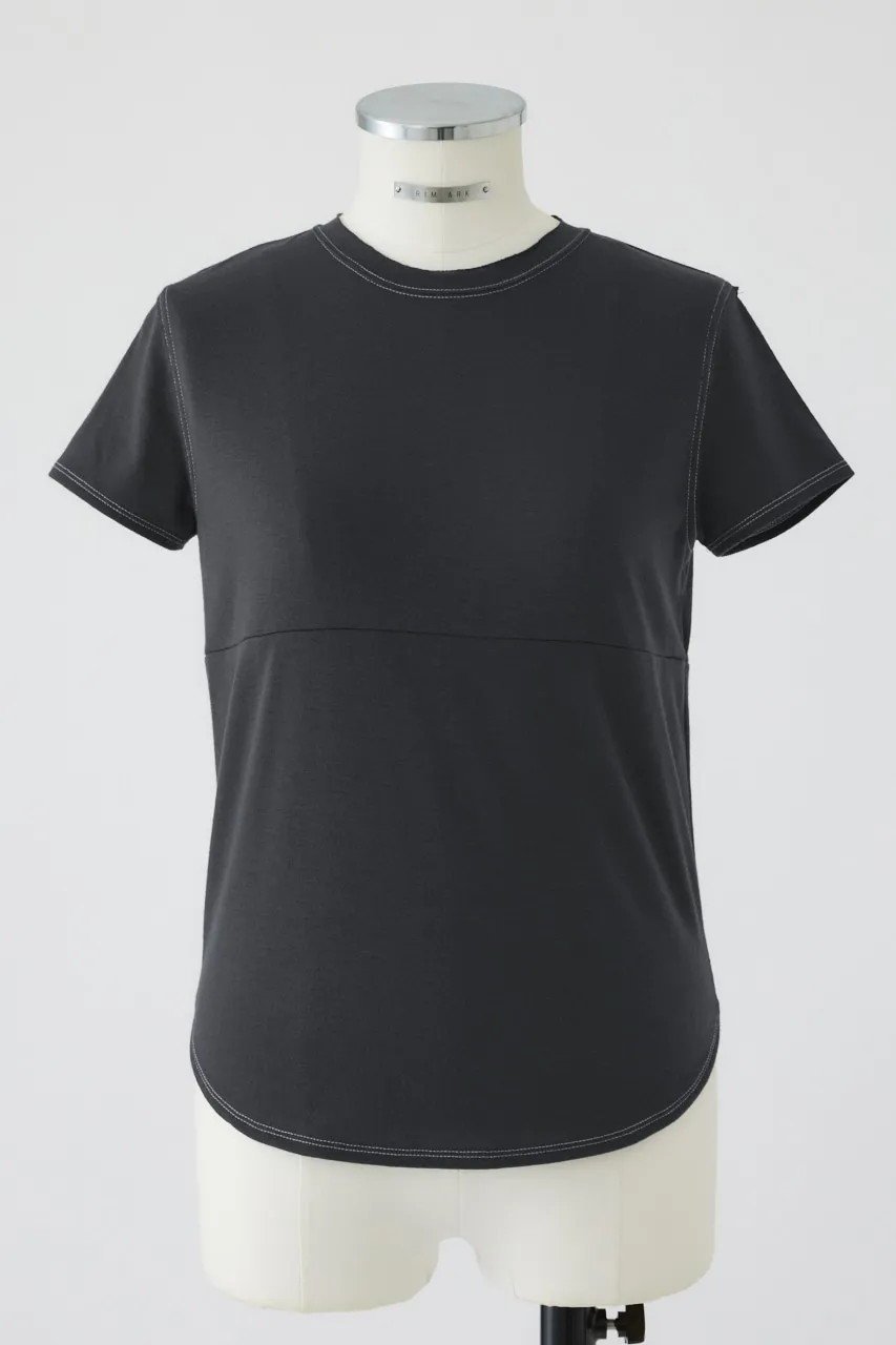 【リムアーク/RIM.ARK】のColor changing stitch T/SH/Tシャツ インテリア・キッズ・メンズ・レディースファッション・服の通販 founy(ファニー) 　ファッション　Fashion　レディースファッション　Fashion for Women　トップス・カットソー　Cut & Sew Tops　シャツ・ブラウス・オフィスカジュアル　Elegant Blouses & Button-Ups　ロングTシャツ・Tシャツ　Longline T-Shirts & Tees　カットソー・ベーシックTシャツ　Cut-and-Sewn Tops / Stretch Tees & Basics　カットソー　Cut and Sewn Top　コンパクト　Compact, Small Size　ショート　Short, Short Length　スリーブ　Sleeve, Long Sleeve / Short Sleeve　ベーシック　Basic, Essential　モダン　Modern, Contemporary　ワーク　Workwear, Utility Style　グレー|ID: prp329100004089849 ipo3291000000032808978