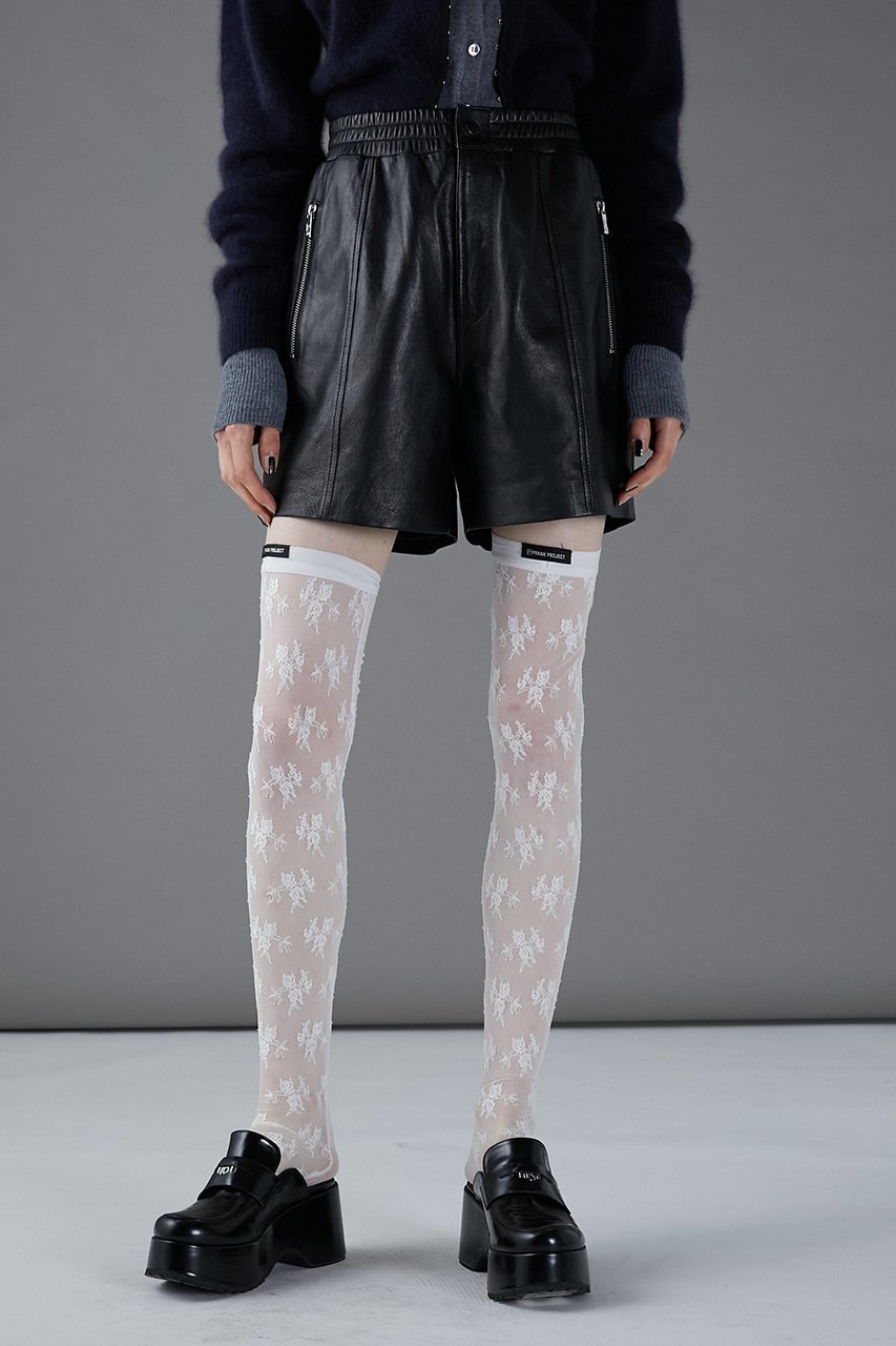 【プランク プロジェクト/PRANK PROJECT】のフラワーモチーフレースニーハイソックス / Flower Motif Lace Knee Hi 人気、トレンドファッション・服の通販 founy(ファニー) 　ファッション　Fashion　レディースファッション　WOMEN　ソックス　Socks　レッグウェア　Legwear　おすすめ　Recommend　ソックス　Socks　フィット　Fit　ボトム　Bottom　レース　Race　other-2|ID: prp329100004089850 ipo3291000000031416621