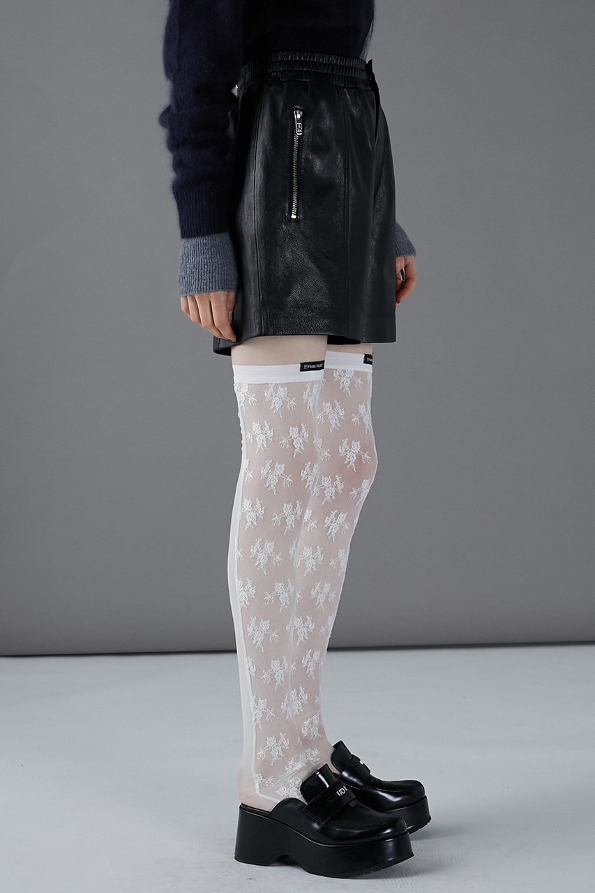 【プランク プロジェクト/PRANK PROJECT】のフラワーモチーフレースニーハイソックス / Flower Motif Lace Knee Hi 人気、トレンドファッション・服の通販 founy(ファニー) 　ファッション　Fashion　レディースファッション　WOMEN　ソックス　Socks　レッグウェア　Legwear　おすすめ　Recommend　ソックス　Socks　フィット　Fit　ボトム　Bottom　レース　Race　other-7|ID: prp329100004089850 ipo3291000000031416632