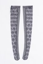 【プランク プロジェクト/PRANK PROJECT】のフラワーモチーフレースニーハイソックス / Flower Motif Lace Knee Hi GRY(グレー)|ID: prp329100004089850 ipo3291000000032827526