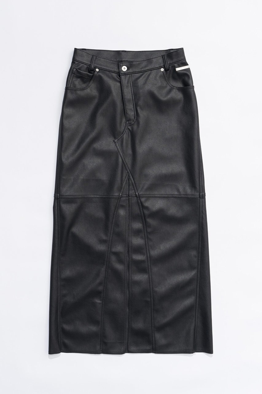 【プランク プロジェクト/PRANK PROJECT】のヴィーガンレザースリットスカート / Vegan Leather Slit Skirt 人気、トレンドファッション・服の通販 founy(ファニー) 　ファッション　Fashion　レディースファッション　WOMEN　スカート　Skirt　ロングスカート　Long Skirt　おすすめ　Recommend　コンパクト　Compact　フェイクレザー　Faux Leather　マキシ　Maxi　リアル　Real　ロング　Long　ヴィンテージ　Vintage　 other-1|ID: prp329100004089852 ipo3291000000027695105