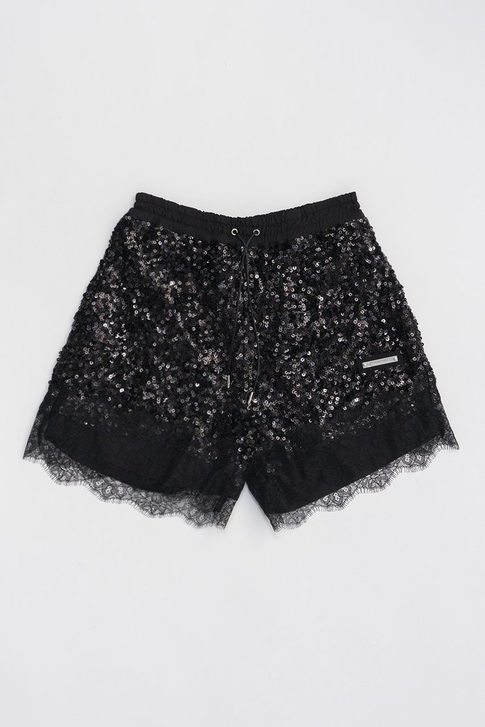 【プランク プロジェクト/PRANK PROJECT】のスパンコールレースショートパンツ / Spangle Lace Short Pants インテリア・キッズ・メンズ・レディースファッション・服の通販 founy(ファニー) https://founy.com/ ファッション Fashion レディースファッション WOMEN パンツ Pants ハーフ / ショートパンツ Short Pants コンビ Combination ショート Short スカラップ Scalloped スパンコール Sequins ランダム Random レース Race |ID: prp329100004089857 ipo3291000000027695124