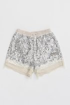 【プランク プロジェクト/PRANK PROJECT】のスパンコールレースショートパンツ / Spangle Lace Short Pants SLV(シルバー)|ID: prp329100004089857 ipo3291000000035373400