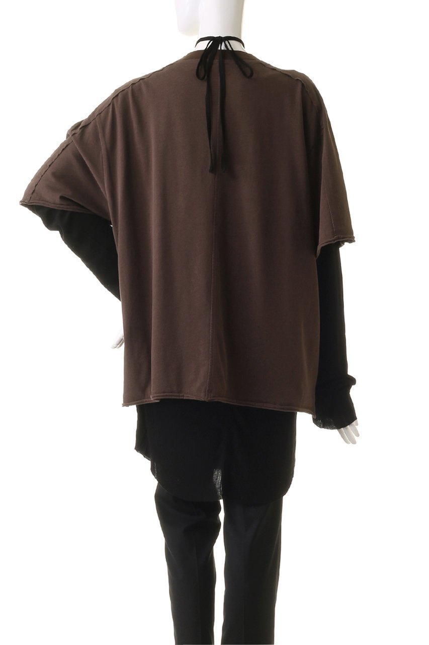 【プランク プロジェクト/PRANK PROJECT】のシアーテレコレイヤーオーバートップ / Sheer Teleco Layer Over Top 人気、トレンドファッション・服の通販 founy(ファニー) 　ファッション　Fashion　レディースファッション　Fashion for Women　トップス・カットソー　Cut & Sew Tops　シャツ・ブラウス・オフィスカジュアル　Elegant Blouses & Button-Ups　ロングTシャツ・Tシャツ　Longline T-Shirts & Tees　カットソー・ベーシックTシャツ　Cut-and-Sewn Tops / Stretch Tees & Basics　おすすめ　Recommended / Our Picks　インナー　Innerwear　スリーブ　Sleeve, Long Sleeve / Short Sleeve　チュニック　Tunic, Long Top　ツイル　Twist, Twisted Detail　テレコ　Ribbed, Rib Stitch　フロント　Front, Front Design　ロング　Long, Long-Length　ヴィンテージ　Vintage Style　半袖　Short Sleeve, Half Sleeve　長袖　Long Sleeve, Full Sleeve　other-4|ID: prp329100004089861 ipo3291000000032912404