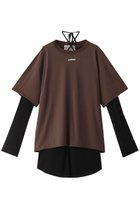 【プランク プロジェクト/PRANK PROJECT】のシアーテレコレイヤーオーバートップ / Sheer Teleco Layer Over Top BRN(ブラウン)|ID: prp329100004089861 ipo3291000000034421454