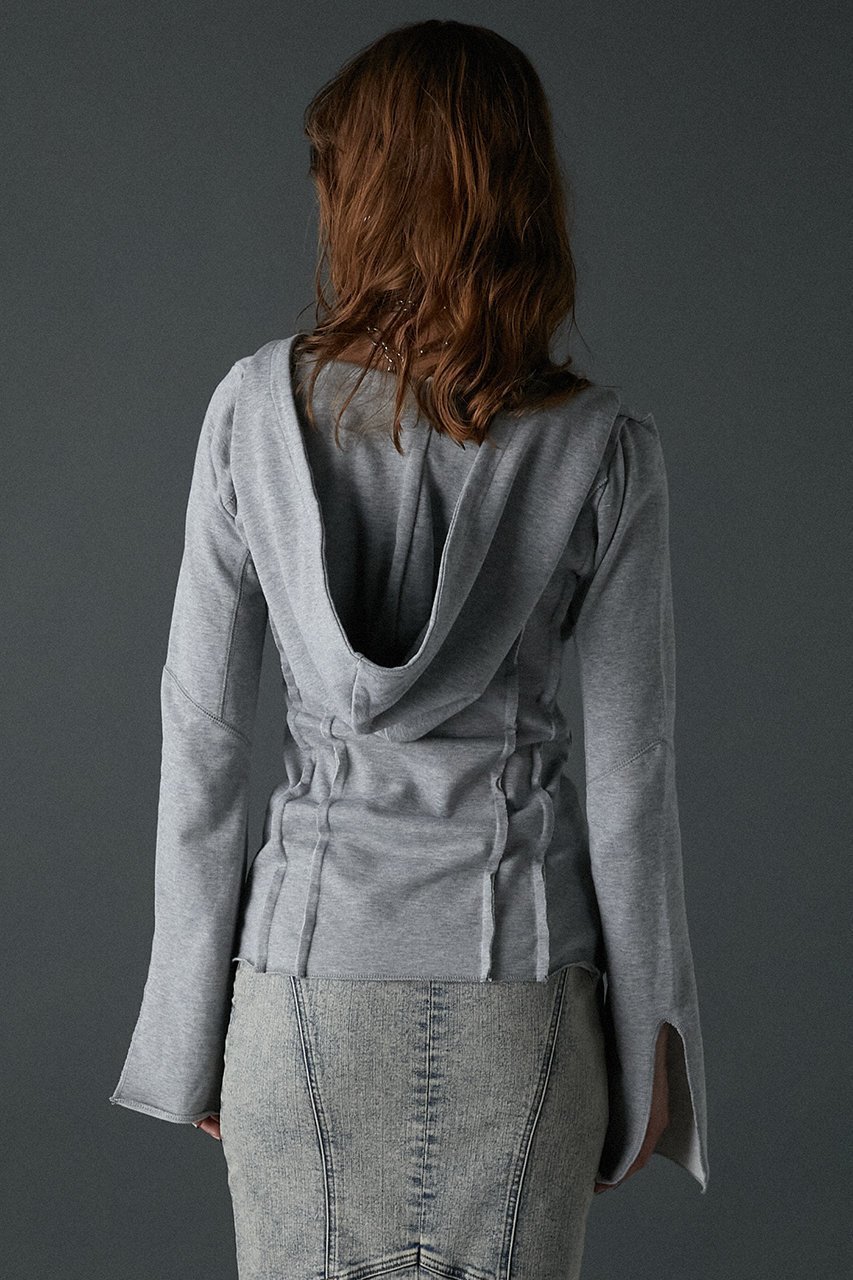 【プランク プロジェクト/PRANK PROJECT】のドレープフーディトップス / Drape Hoodie Top 人気、トレンドファッション・服の通販 founy(ファニー) 　ファッション　Fashion　レディースファッション　Fashion for Women　トップス・カットソー　Cut & Sew Tops　シャツ・ブラウス・オフィスカジュアル　Elegant Blouses & Button-Ups　レディースパーカー・カジュアルフーディー　Casual Hoodies & Sweatshirts　ロングTシャツ・Tシャツ　Longline T-Shirts & Tees　スウェット・クルーネックトップス　Sweatshirts & Crewnecks / Relaxed Fit Sweat Tops　カットソー・ベーシックTシャツ　Cut-and-Sewn Tops / Stretch Tees & Basics　ドレープ　Drape, Draping Fabric　ビッグ　Big, Oversized　other-4|ID: prp329100004089863 ipo3291000000032896967