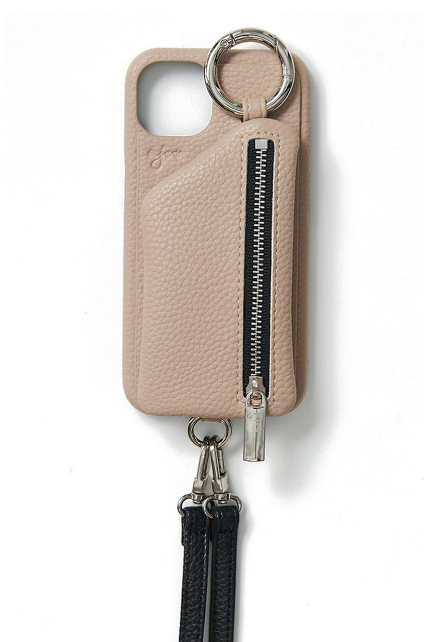 【エジュー/ajew】のiPhone14/14Pro ajew cadenas zipphone case shoulder インテリア・キッズ・メンズ・レディースファッション・服の通販 founy(ファニー) 　ファッション　Fashion　レディースファッション　WOMEN　iPhone アイフォーン　Iphone　シルバー　Silver　ポケット　Pocket　定番　Standard　ベージュ|ID: prp329100004089865 ipo3291000000027695152