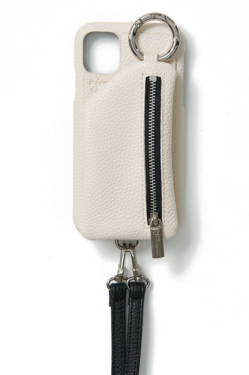 【エジュー/ajew】のiPhone14/14Pro ajew cadenas zipphone case shoulder インテリア・キッズ・メンズ・レディースファッション・服の通販 founy(ファニー) 　ファッション　Fashion　レディースファッション　WOMEN　iPhone アイフォーン　Iphone　シルバー　Silver　ポケット　Pocket　定番　Standard　ホワイト|ID: prp329100004089865 ipo3291000000027695153