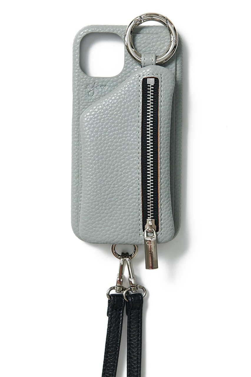 【エジュー/ajew】のiPhone14/14Pro ajew cadenas zipphone case shoulder インテリア・キッズ・メンズ・レディースファッション・服の通販 founy(ファニー) 　ファッション　Fashion　レディースファッション　WOMEN　iPhone アイフォーン　Iphone　シルバー　Silver　ポケット　Pocket　定番　Standard　ブルー|ID: prp329100004089865 ipo3291000000027695155