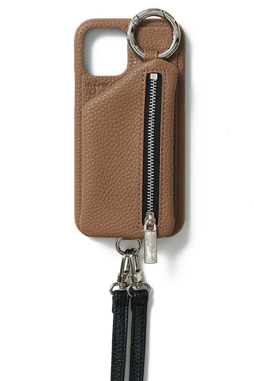 【エジュー/ajew】のiPhone14/14Pro ajew cadenas zipphone case shoulder インテリア・キッズ・メンズ・レディースファッション・服の通販 founy(ファニー) 　ファッション　Fashion　レディースファッション　WOMEN　iPhone アイフォーン　Iphone　シルバー　Silver　ポケット　Pocket　定番　Standard　ブラウン|ID: prp329100004089865 ipo3291000000027695157