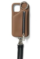 【エジュー/ajew】のiPhone6/7/8/SE2 ajew cadenas zipphone case shoulder ブラウン|ID: prp329100004089868 ipo3291000000027695184