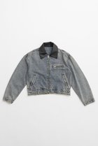 【プランク プロジェクト/PRANK PROJECT】のレザーカラーデニムブルゾン / Leather Collar Denim Blouson 人気、トレンドファッション・服の通販 founy(ファニー) ファッション Fashion レディースファッション WOMEN アウター Coat Outerwear ジャケット Jackets ブルゾン Blouson/Jackets ウォッシュ Wash ケミカル Chemical ジャケット Jacket デニム Denim ブルゾン Blouson ヴィンテージ Vintage thumbnail BLU(ブルー)|ID: prp329100004089890 ipo3291000000027695257