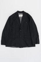 【プランク プロジェクト/PRANK PROJECT】のローヘムジャケット / Low Hem Jacket 人気、トレンドファッション・服の通販 founy(ファニー) ファッション Fashion レディースファッション WOMEN アウター Coat Outerwear ジャケット Jackets アンゴラ Angola カットオフ Cut Off シルク Silk ジャケット Jacket ストライプ Stripe セットアップ Set Up チェック Check ポケット Pocket ワッシャー Washer thumbnail BLK(ブラック)|ID: prp329100004089892 ipo3291000000027695266