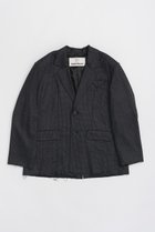 【プランク プロジェクト/PRANK PROJECT】のローヘムジャケット / Low Hem Jacket 人気、トレンドファッション・服の通販 founy(ファニー) ファッション Fashion レディースファッション WOMEN アウター Coat Outerwear ジャケット Jackets アンゴラ Angola カットオフ Cut Off シルク Silk ジャケット Jacket ストライプ Stripe セットアップ Set Up チェック Check ポケット Pocket ワッシャー Washer thumbnail C.GRY(チャコールグレー)|ID: prp329100004089892 ipo3291000000027695267