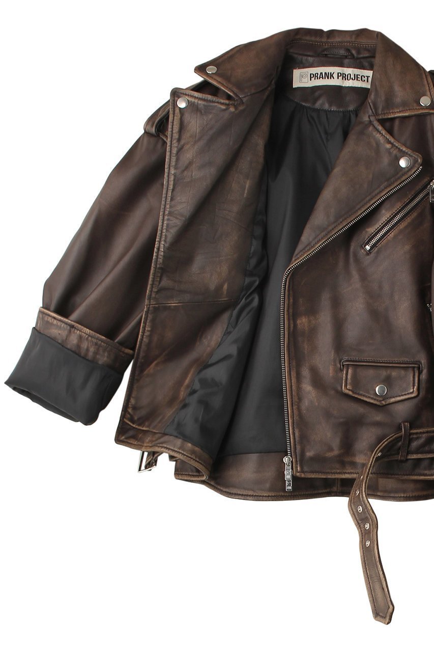 【プランク プロジェクト/PRANK PROJECT】のラブオフCOWレザーライダースジャケット / Rub Off COW Leather Riders 人気、トレンドファッション・服の通販 founy(ファニー) 　ファッション　Fashion　レディースファッション　Ladies' Fashion Online　アウター　Coat Outerwear　ジャケット　Jackets　ライダース　Riders Jackets & Biker Style　オイル　Oil　ジャケット　Jacket　バランス　Balance　ベーシック　Basic　ライダース　Riders　再入荷　Restock/Back In Stock/Re Arrival　other-6|ID: prp329100004089896 ipo3291000000032695140