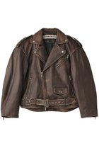 【プランク プロジェクト/PRANK PROJECT】のラブオフCOWレザーライダースジャケット / Rub Off COW Leather Riders 人気、トレンドファッション・服の通販 founy(ファニー) ファッション Fashion レディースファッション Fashion for Women アウター Coat / Outerwear Collection レディースジャケット・軽アウター Jackets ライダースジャケット / レザースタイル Riders Jackets & Biker Style オイル Body Oil ジャケット Jacket, Outerwear バランス Balance, Style Balance ベーシック Basic, Essential ライダース Riders thumbnail BRN(ブラウン)|ID: prp329100004089896 ipo3291000000036567206