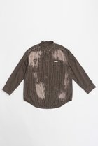 【プランク プロジェクト/PRANK PROJECT】のカットオフブリーチチェックシャツ / Cut-off Bleached Check Shirt BRN(ブラウン)|ID: prp329100004089902 ipo3291000000032901891