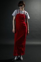 【プランク プロジェクト/PRANK PROJECT】のクラッシュベロアベアワンピース / Crushed Velour Bare Dress RED(レッド)|ID: prp329100004089904 ipo3291000000027695303