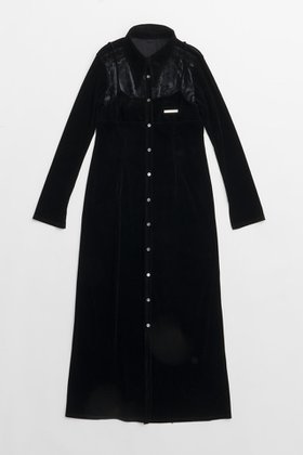 【プランク プロジェクト/PRANK PROJECT】のベロアコンビシャツワンピース / Velour Combi Shirt Dress 人気、トレンドファッション・服の通販 founy(ファニー) ファッション Fashion レディースファッション Fashion for Women ワンピース Dresses フォーマル・パーティードレス・結婚式用ドレス Elegant & Casual Dresses シャツワンピース / 1枚で着映えコーデ Shirt Dresses チュニック Tunic Tops & Dresses チュニック Tunic, Long Top ベロア Velour, Soft Velvet マキシ Maxi, Full Length メッシュ Mesh, Net Fabric レース Lace, Lace Fabric ロング Long, Long-Length 羽織 Haori, Light Jacket |ID:prp329100004089905
