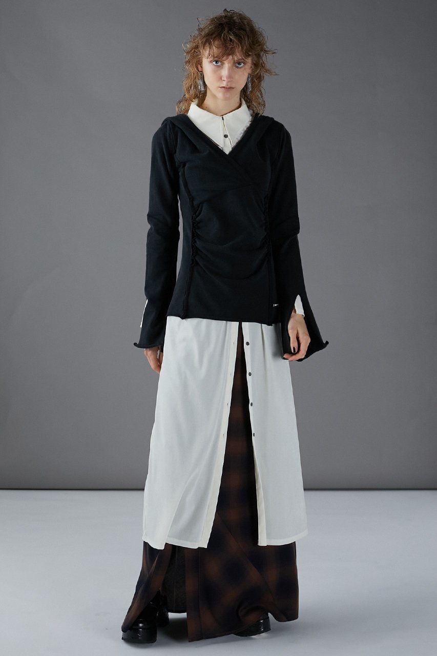 【プランク プロジェクト/PRANK PROJECT】のベロアコンビシャツワンピース / Velour Combi Shirt Dress 人気、トレンドファッション・服の通販 founy(ファニー) 　ファッション　Fashion　レディースファッション　Fashion for Women　ワンピース　Dresses　フォーマル・パーティードレス・結婚式用ドレス　Elegant & Casual Dresses　シャツワンピース / 1枚で着映えコーデ　Shirt Dresses　チュニック　Tunic Tops & Dresses　チュニック　Tunic, Long Top　ベロア　Velour, Soft Velvet　マキシ　Maxi, Full Length　メッシュ　Mesh, Net Fabric　レース　Lace, Lace Fabric　ロング　Long, Long-Length　羽織　Haori, Light Jacket　other-7|ID: prp329100004089905 ipo3291000000032892900