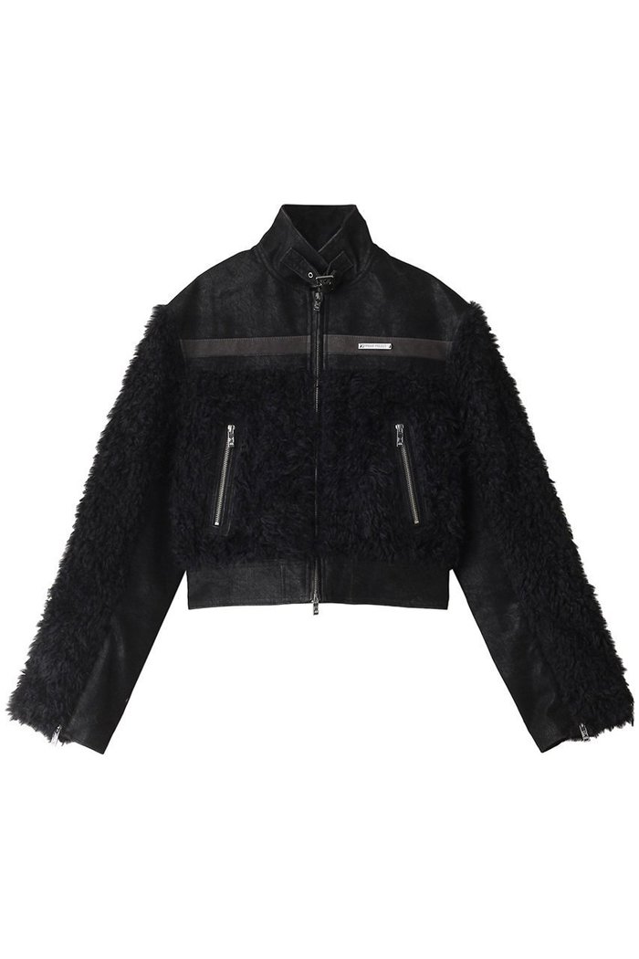 【プランク プロジェクト/PRANK PROJECT】のフェイクレザーコンビファージャケット / Faux Leather Combi Fur Jack インテリア・キッズ・メンズ・レディースファッション・服の通販 founy(ファニー) https://founy.com/ ファッション Fashion レディースファッション Fashion for Women アウター Coat / Outerwear Collection レディースジャケット・軽アウター Jackets ブルゾンジャケット・スポーティアウター Blouson Jackets ウエスタン Western Style コンビ Combo, Combination Style ジャケット Jacket, Outerwear スポーティ Sporty, Casual Athletic トレンド Trend, Trending Now フェイクファー Faux Fur, Imitation Fur フロント Front, Front Design ブルゾン Blouson, Bomber Jacket 無地 Plain, Solid Color |ID: prp329100004089909 ipo3291000000034422667