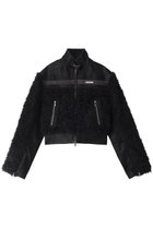 【プランク プロジェクト/PRANK PROJECT】のフェイクレザーコンビファージャケット / Faux Leather Combi Fur Jack BLK(ブラック)|ID: prp329100004089909 ipo3291000000034422668