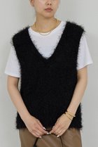 【ガリャルダガランテ/GALLARDAGALANTE】のシャギーニットベスト ブラック|ID: prp329100004091428 ipo3291000000035451297