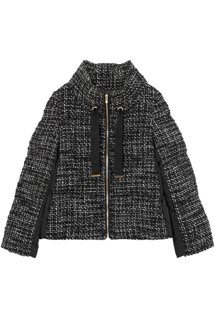 【アナイ/ANAYI】のリングツイードスタンドダウンコート インテリア・キッズ・メンズ・レディースファッション・服の通販 founy(ファニー) 　ファッション　Fashion　レディースファッション　Fashion for Women　アウター　Coat / Outerwear Collection　コート・ロングコート・ピーコート　Long Coats, Peacoats & More　ダウンジャケット・軽量ダウン　Warm & Lightweight Down Jackets　イタリア　Italy　ウォーム　Warm Fabric　スタンド　Stand Collar, Upright Stand　タフタ　Taffeta, Structured Fabric　ダウン　Down, Puffer　ツイード　Twill, Twill Weave　冬　Winter / This Winter　防寒　Cold Protection, Winter-Ready　ブラック|ID: prp329100004092527 ipo3291000000032939730