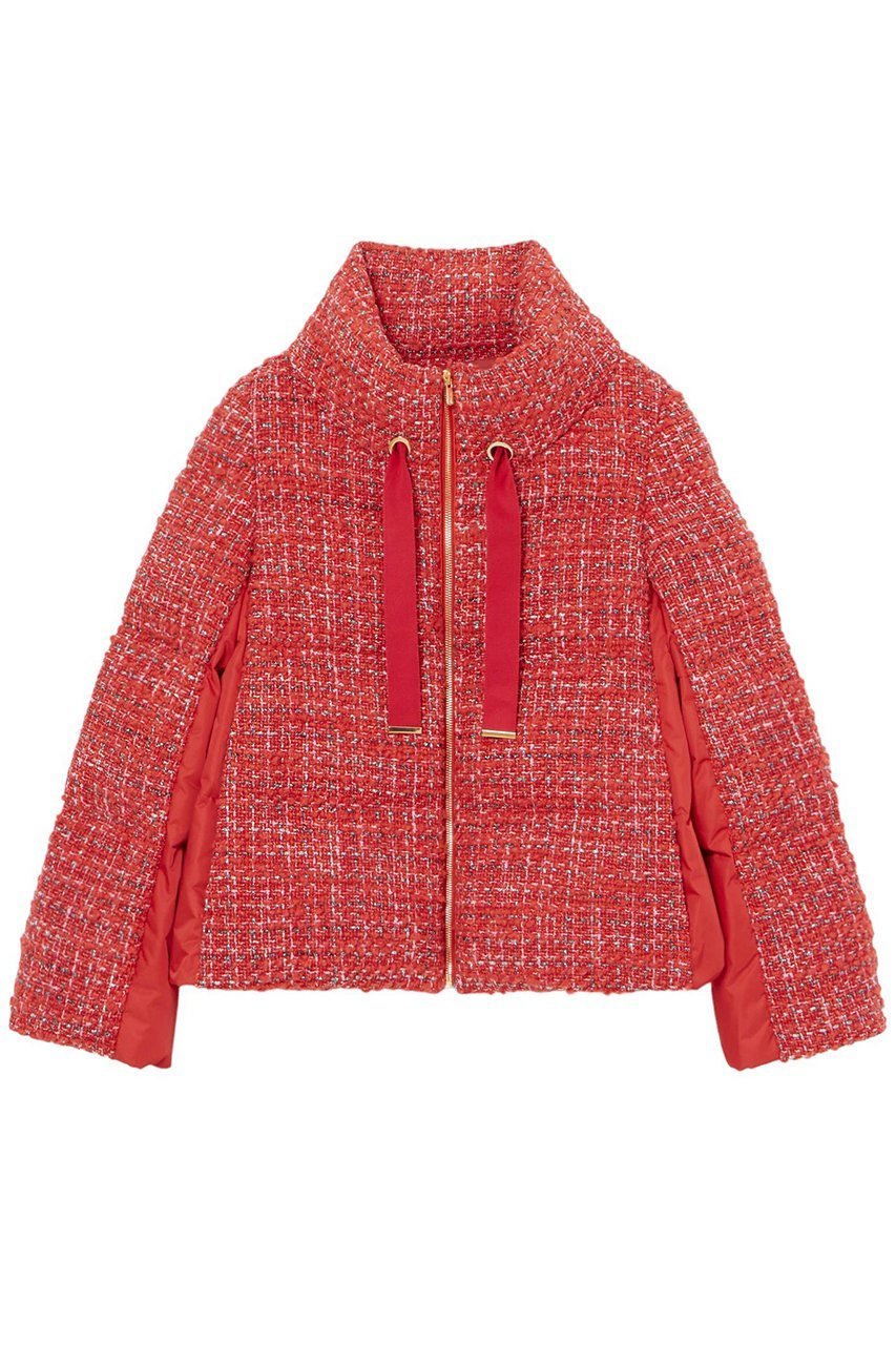 【アナイ/ANAYI】のリングツイードスタンドダウンコート インテリア・キッズ・メンズ・レディースファッション・服の通販 founy(ファニー) 　ファッション　Fashion　レディースファッション　Fashion for Women　アウター　Coat / Outerwear Collection　コート・ロングコート・ピーコート　Long Coats, Peacoats & More　ダウンジャケット・軽量ダウン　Warm & Lightweight Down Jackets　イタリア　Italy　ウォーム　Warm Fabric　スタンド　Stand Collar, Upright Stand　タフタ　Taffeta, Structured Fabric　ダウン　Down, Puffer　ツイード　Twill, Twill Weave　冬　Winter / This Winter　防寒　Cold Protection, Winter-Ready　レッド|ID: prp329100004092527 ipo3291000000035724345