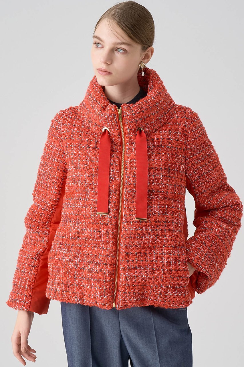 【アナイ/ANAYI】のリングツイードスタンドダウンコート 人気、トレンドファッション・服の通販 founy(ファニー) 　ファッション　Fashion　レディースファッション　Fashion for Women　アウター　Coat / Outerwear Collection　コート・ロングコート・ピーコート　Long Coats, Peacoats & More　ダウンジャケット・軽量ダウン　Warm & Lightweight Down Jackets　イタリア　Italy　ウォーム　Warm Fabric　スタンド　Stand Collar, Upright Stand　タフタ　Taffeta, Structured Fabric　ダウン　Down, Puffer　ツイード　Twill, Twill Weave　冬　Winter / This Winter　防寒　Cold Protection, Winter-Ready　other-3|ID: prp329100004092527 ipo3291000000035884934