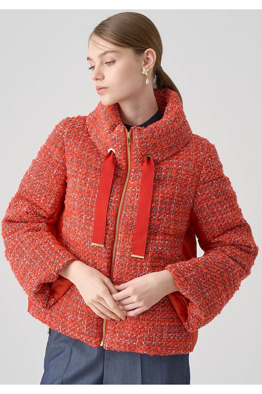 【アナイ/ANAYI】のリングツイードスタンドダウンコート 人気、トレンドファッション・服の通販 founy(ファニー) 　ファッション　Fashion　レディースファッション　Fashion for Women　アウター　Coat / Outerwear Collection　コート・ロングコート・ピーコート　Long Coats, Peacoats & More　ダウンジャケット・軽量ダウン　Warm & Lightweight Down Jackets　イタリア　Italy　ウォーム　Warm Fabric　スタンド　Stand Collar, Upright Stand　タフタ　Taffeta, Structured Fabric　ダウン　Down, Puffer　ツイード　Twill, Twill Weave　冬　Winter / This Winter　防寒　Cold Protection, Winter-Ready　other-4|ID: prp329100004092527 ipo3291000000035884935