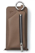 【エジュー/ajew】のajew vertical zipphone case shoulder ブラウン|ID:prp329100004092533