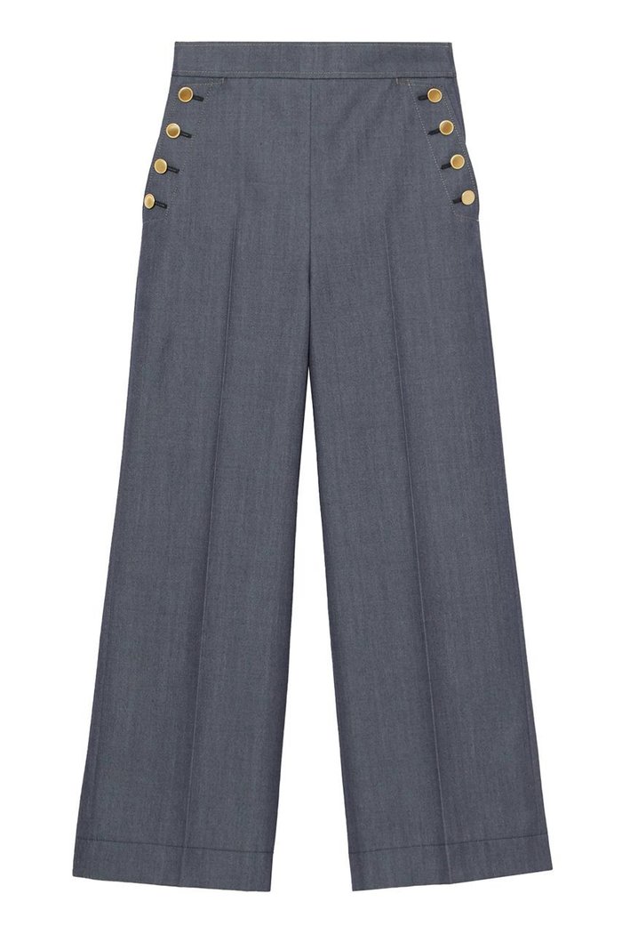 【アナイ/ANAYI】のウールデニムライクマリンパンツ インテリア・キッズ・メンズ・レディースファッション・服の通販 founy(ファニー) https://founy.com/ ファッション Fashion レディースファッション Fashion for Women パンツ Pants & Trousers シャンブレー Chambray, Denim-Like Fabric ツイル Twist, Twisted Detail デニム Denim, Jeans Material ポケット Pocket, Pocket Detail ワイド Wide, Wide Fit |ID: prp329100004092539 ipo3291000000035846759