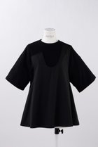 【エンフォルド/ENFOLD】のソフト天竺 Combi フレアT/SH Tシャツ ブラック|ID: prp329100004093562 ipo3291000000035934482