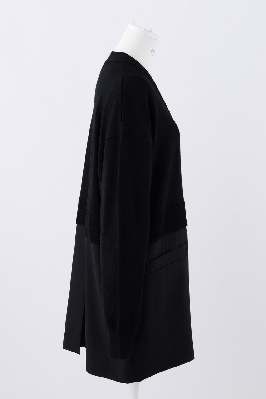 【エンフォルド/ENFOLD】のJKレイヤードカーディガン 人気、トレンドファッション・服の通販 founy(ファニー) 　ファッション　Fashion　レディースファッション　Fashion for Women　トップス・カットソー　Cut & Sew Tops　ニット　Knit Tops & Sweaters　カーディガン・羽織り　Layered Style Cardigans　おすすめ　Recommended / Our Picks　カーディガン　Cardigan, Knitwear　ジャケット　Jacket, Outerwear　ドッキング　Docking, Mixed Material　フェミニン　Feminine, Girly　マニッシュ　Mannish, Boyish　other-4|ID: prp329100004093565 ipo3291000000036098499