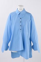 【エンフォルド/ENFOLD】のC/PEブロード アシンメラウンド SH/シャツ 人気、トレンドファッション・服の通販 founy(ファニー) ファッション Fashion レディースファッション Fashion for Women トップス・カットソー Cut & Sew Tops シャツ・ブラウス・オフィスカジュアル Elegant Blouses & Button-Ups おすすめ Recommended / Our Picks アシンメトリー Asymmetrical Style スリーブ Sleeve, Long Sleeve / Short Sleeve ブロード Broadcloth, Fine Cotton ベスト Vest, Waistcoat ベーシック Basic, Essential メルトン Melton, Heavy Wool ロング Long, Long-Length thumbnail ライトブルー|ID: prp329100004093567 ipo3291000000032902131