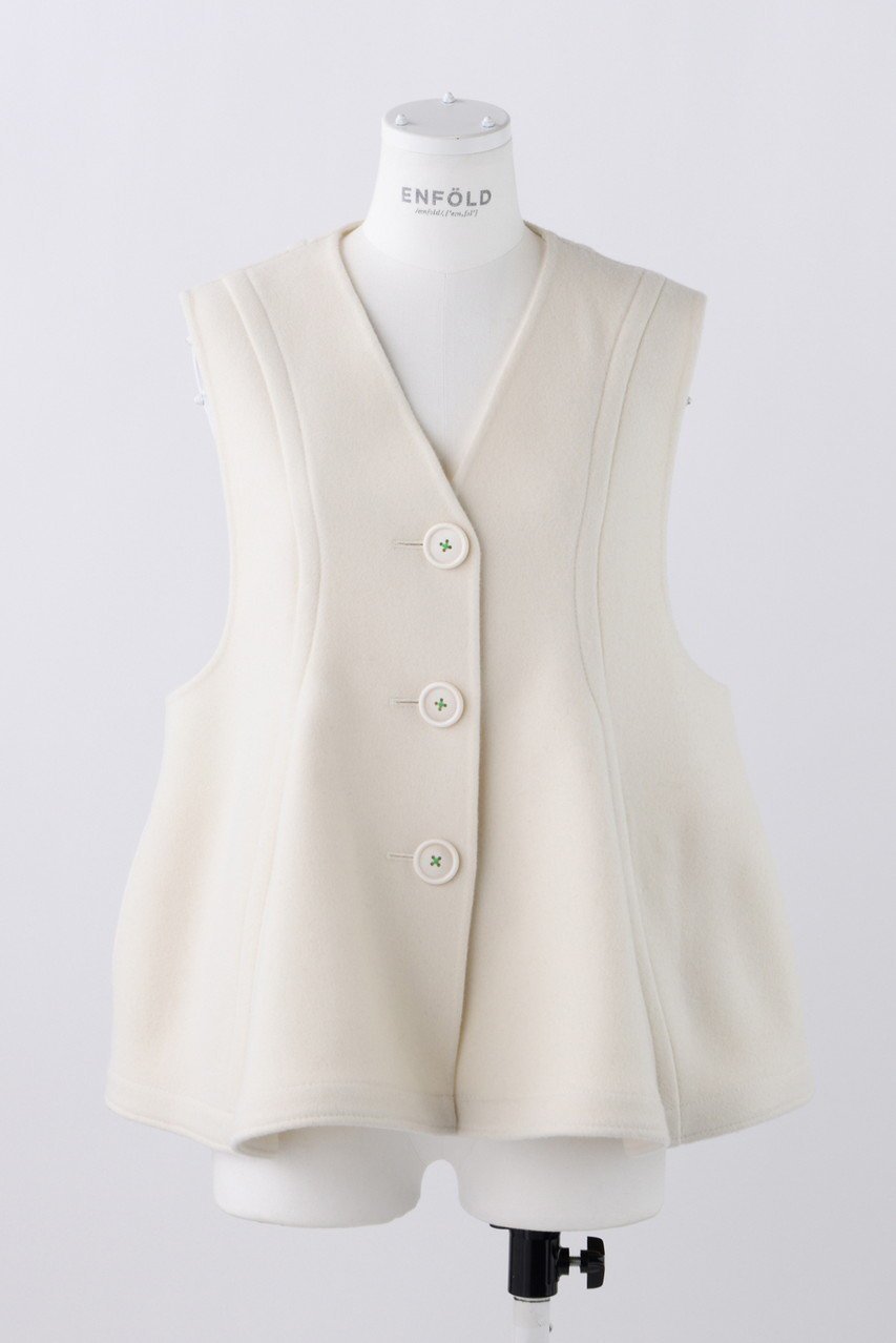 【エンフォルド/ENFOLD】のフリースメルトン シーム立体ベスト インテリア・キッズ・メンズ・レディースファッション・服の通販 founy(ファニー) ファッション Fashion レディースファッション Fashion for Women アウター Coat / Outerwear Collection レディースジャケット・軽アウター Jackets おすすめ Recommended / Our Picks ジャケット Jacket, Outerwear バランス Balance, Style Balance ベスト Vest, Waistcoat ペプラム Peplum, Flared Hem メルトン Melton, Heavy Wool リラックス Relax, Relaxed Fit ホワイト|ID: prp329100004093571 ipo3291000000036797542