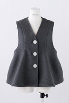 【エンフォルド/ENFOLD】のメルトン シーム立体ベスト 人気、トレンドファッション・服の通販 founy(ファニー) ファッション Fashion レディースファッション Fashion for Women アウター Coat / Outerwear Collection トップス・カットソー Cut & Sew Tops キャミソール&ノースリーブ Camisoles & Sleeveless Tops シャツ・ブラウス・オフィスカジュアル Elegant Blouses & Button-Ups ベスト&ジレ / 重ね着スタイル Vests & Gilets おすすめ Recommended / Our Picks ノースリーブ Sleeveless, No-Sleeve バランス Balance, Style Balance ベスト Vest, Waistcoat ペプラム Peplum, Flared Hem メルトン Melton, Heavy Wool リラックス Relax, Relaxed Fit thumbnail チャコールグレー|ID: prp329100004093573 ipo3291000000032902167